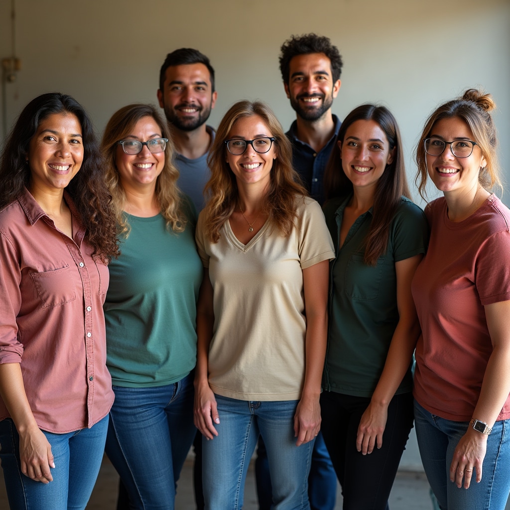 Group of market vendors and small business owners in Paraguay